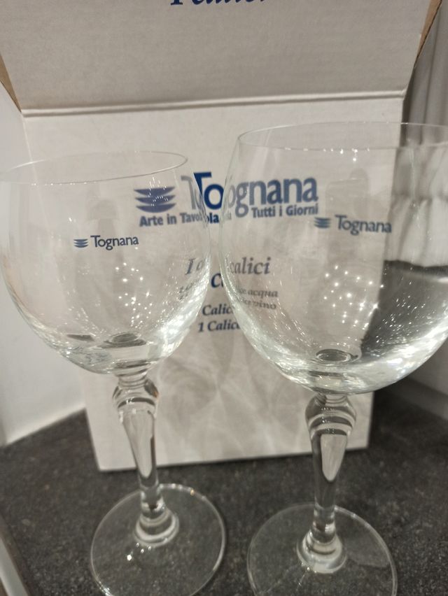 2 Calici  Tognana Trasparenti
