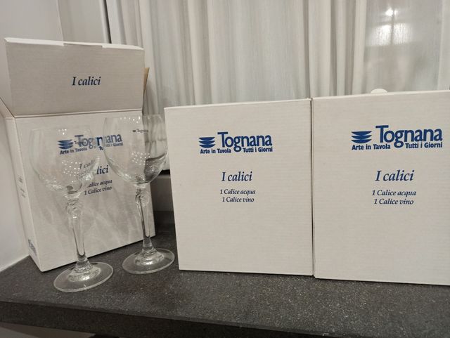 2 Calici  Tognana Trasparenti