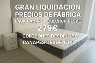 Canapé + colchón - Gran liquidación