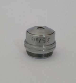 Objetivo microscopio Leitz 3,5x Wetzlar