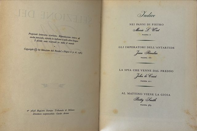 Reader's Digest - Selezione del libro 1965 4 racc.