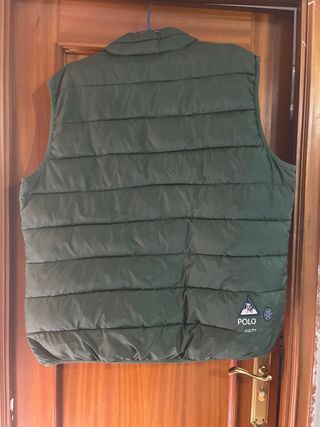 Chaleco acolchado verde oliva hombre