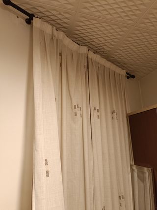 Cortinas lino beige, REGALO