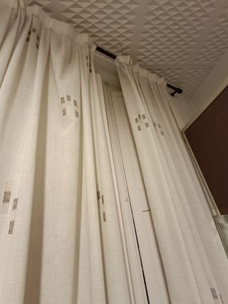 Cortinas lino beige, REGALO