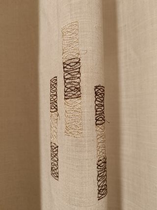 Cortinas lino beige, REGALO