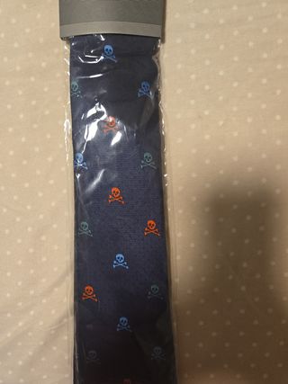 Corbata Calaveras - Azul Multicolor