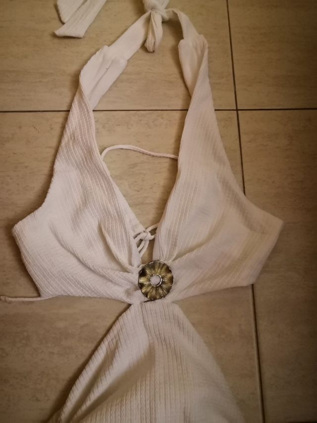 Vestido blanco Zara - talla S