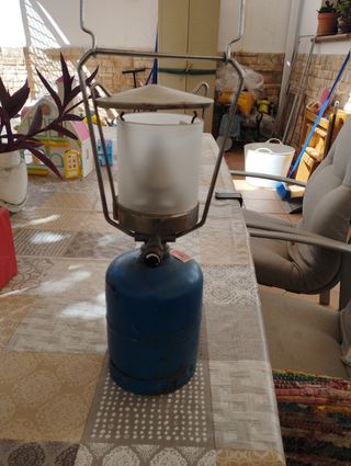 Lampara gas camping antigua