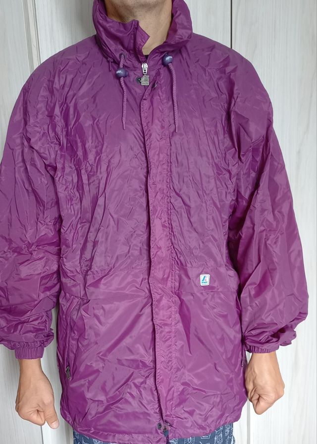 Chaqueta K-Way morada talla L