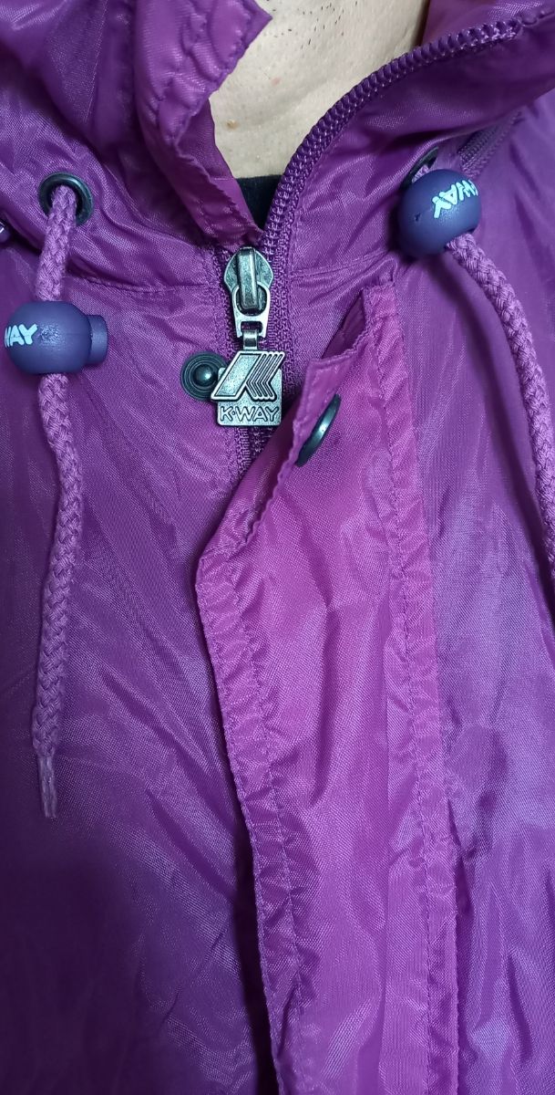 Chaqueta K-Way morada talla L