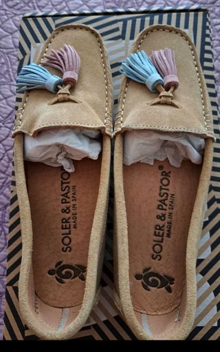 Mocasines SOLER & PASTOR beige