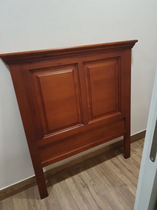 Cabecero cama madera marrón