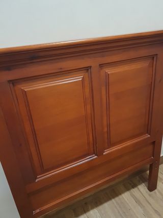 Cabecero cama madera marrón