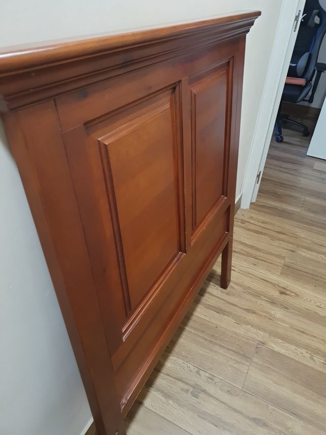 Cabecero cama madera marrón