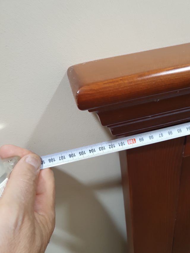 Cabecero cama madera marrón