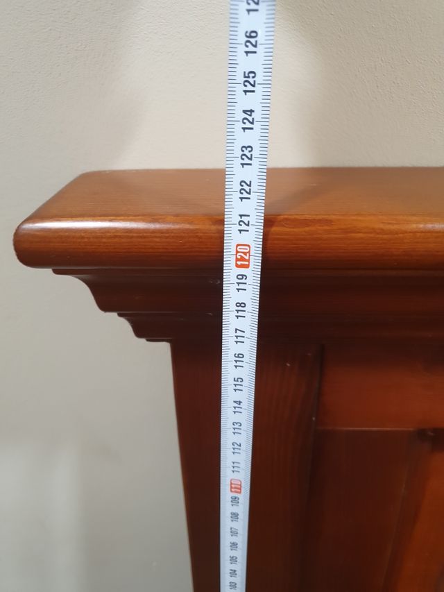 Cabecero cama madera marrón