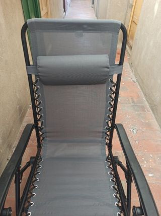 Silla Plegable Playa Gris