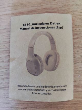 Auriculares Datrex 6510 inalámbricos beige