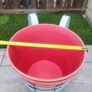 2 jardineras Ikea rosas colgantes
