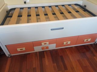 Cama nido infantil con cajones, desarmado