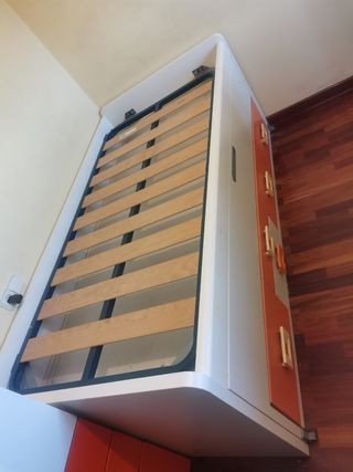 Cama nido infantil con cajones, desarmado