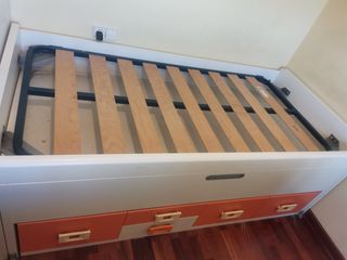 Cama nido infantil con cajones, desarmado