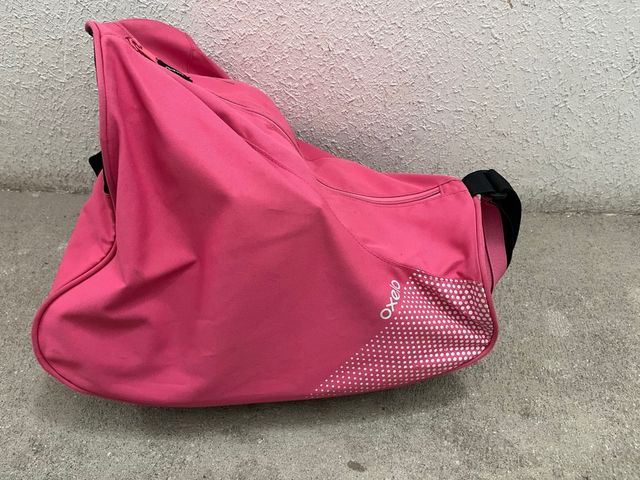 Patines Oxelo niña+protecciones+ bolsa transpirte