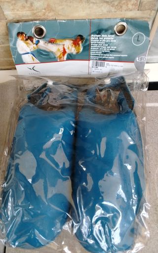 Protezioni piedi karate blu
