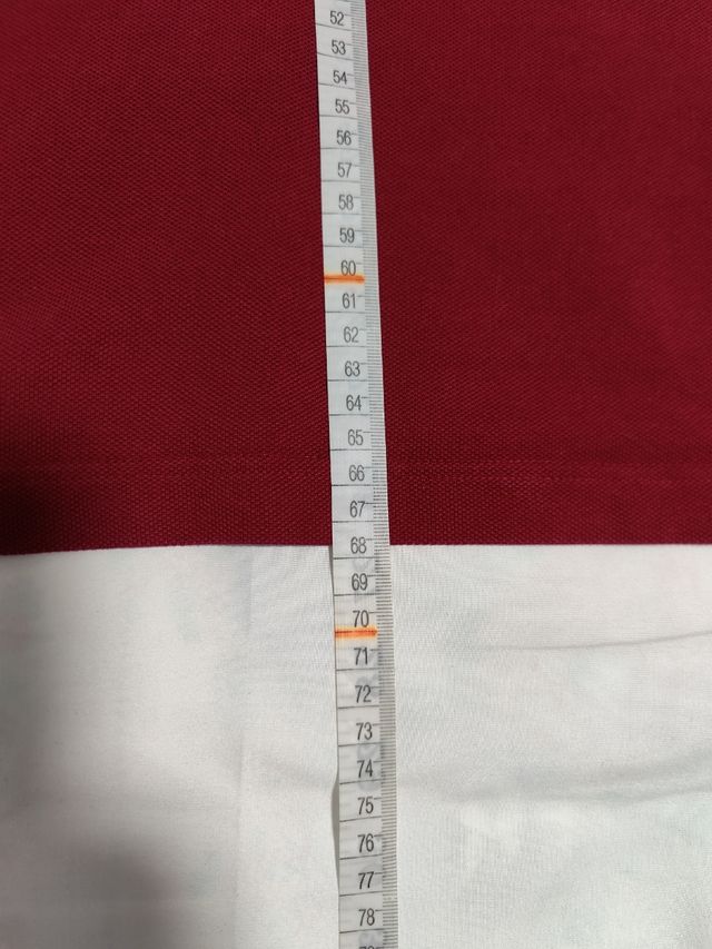 Polo Lacoste rojo burdeos - Talla L