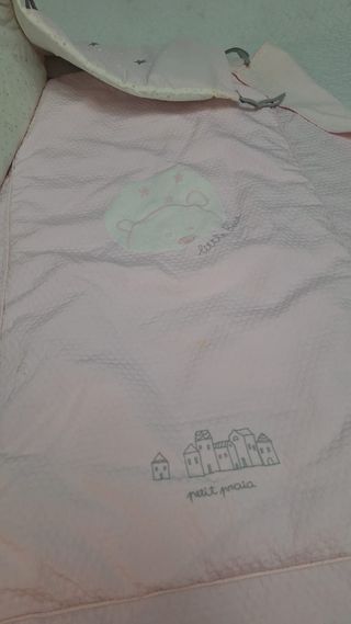 Colcha cuna bebé + chichoneras