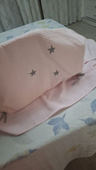 Colcha cuna bebé + chichoneras