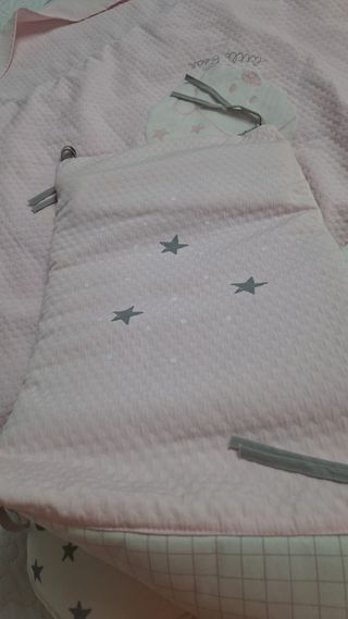 Colcha cuna bebé + chichoneras