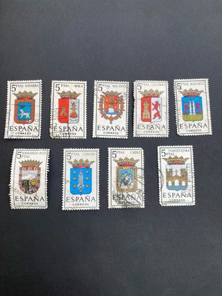 Sellos España: 8 sellos provincias