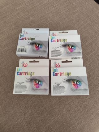 4 cartuchos de tinta para impresora  Epson nuevos 