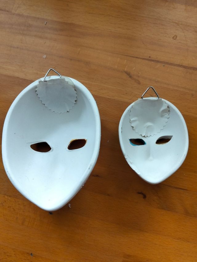 2 Máscaras Venecianas Cerámica