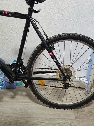 Bicicleta Rockrider Btwin 5.0 -Grip Shift L negra