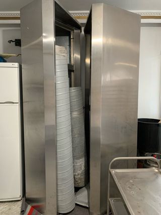 Doble Campana cocina industrial acero