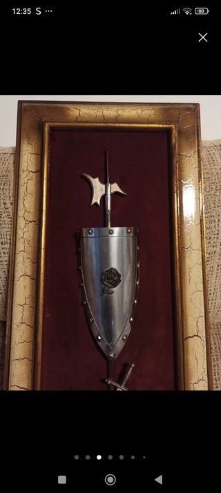 Cuadro Sant Jordi: Escudo y lanza