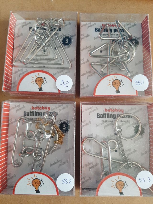 Rompecabezas metálicos (24 unidades)