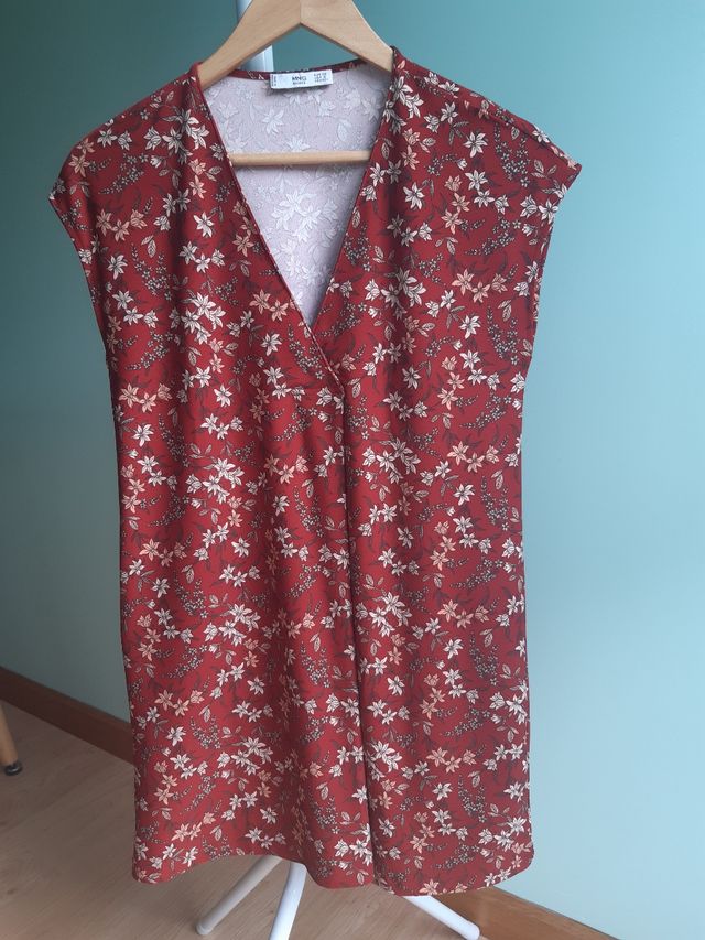 Vestido corto de Mango de color rojo - Talla XS