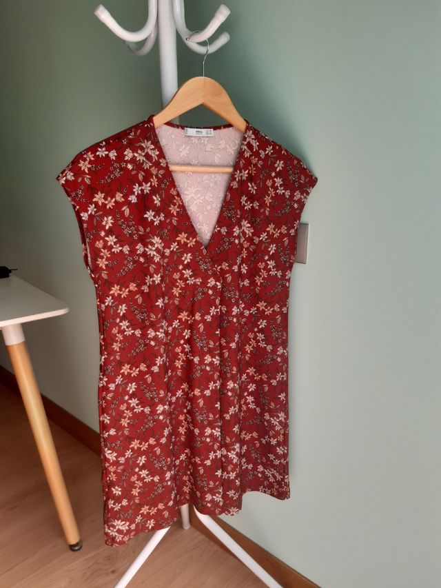 Vestido corto de Mango de color rojo - Talla XS