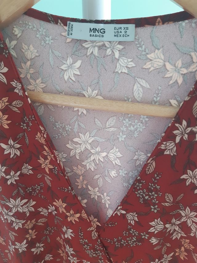 Vestido corto de Mango de color rojo - Talla XS