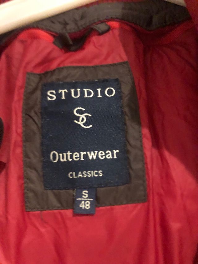 Cazadora acolchada marrón hombre