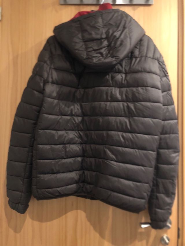 Cazadora acolchada marrón hombre