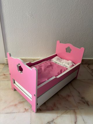 Cuna madera muñecas