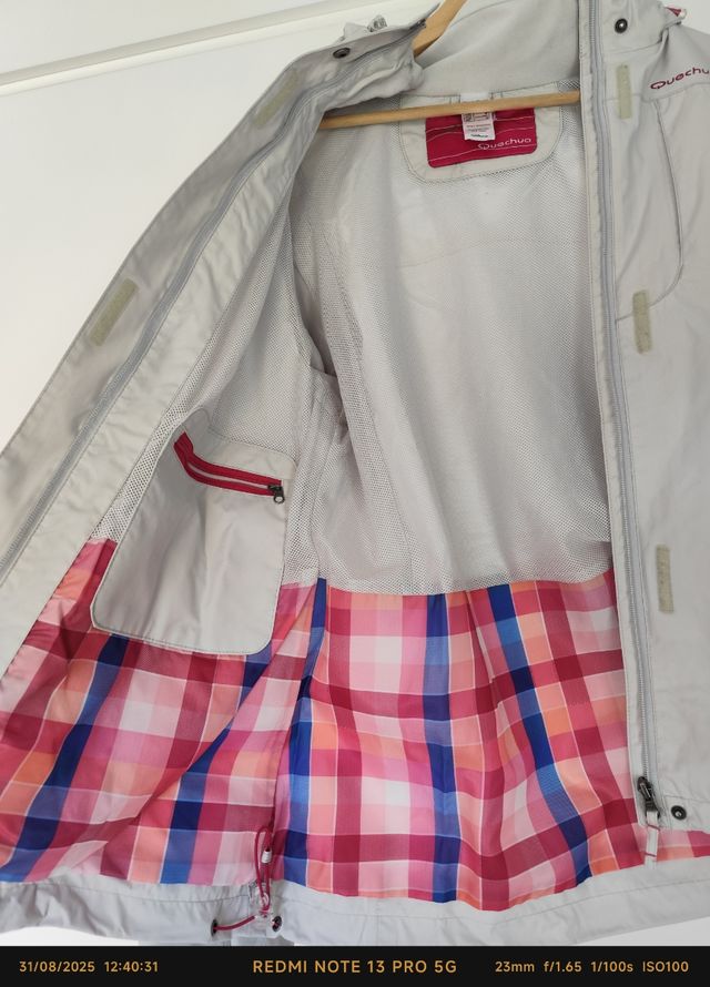 Chaqueta Quechua L beige mujer