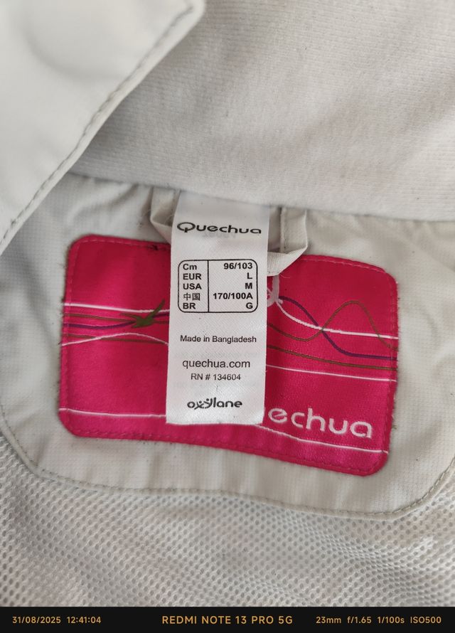 Chaqueta Quechua L beige mujer