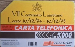 Scheda telefonica Papa Giovanni Paolo II