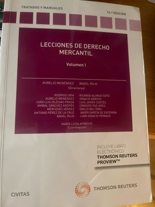 Lecciones de Derecho Mercantil Volumen I (Papel...