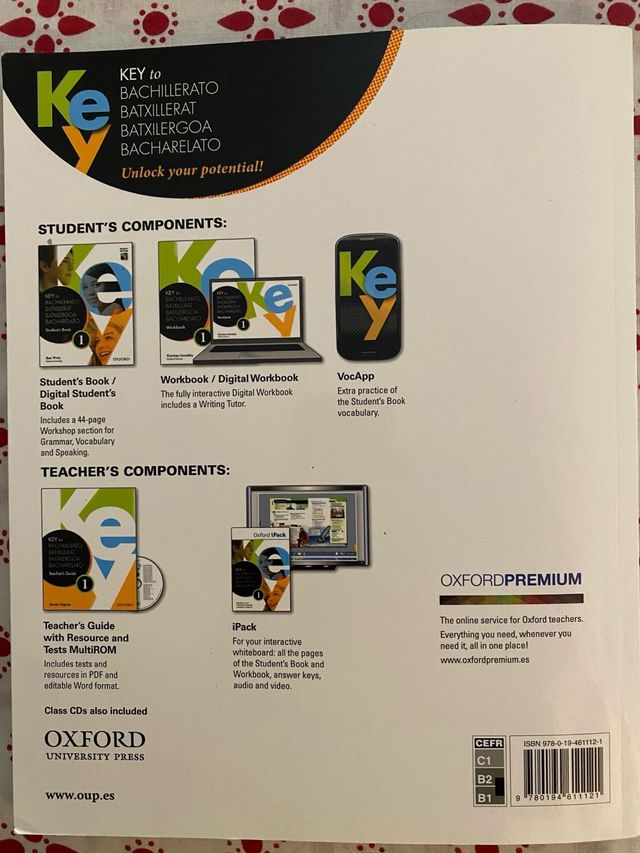 Key to Bachillerato 1. Student's Book + Workbook